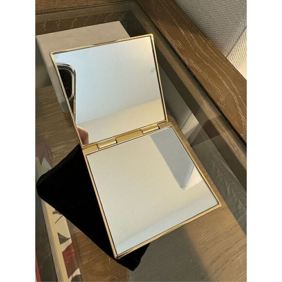 Jimmy Choo Gold Compact Purse Mirror - Picture 3 of 4